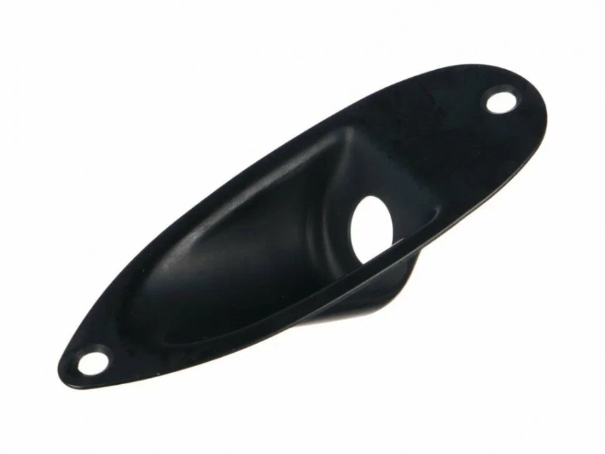 HJ002-BK Накладка выходного разъема гитары, черная, Paxphil фото 1