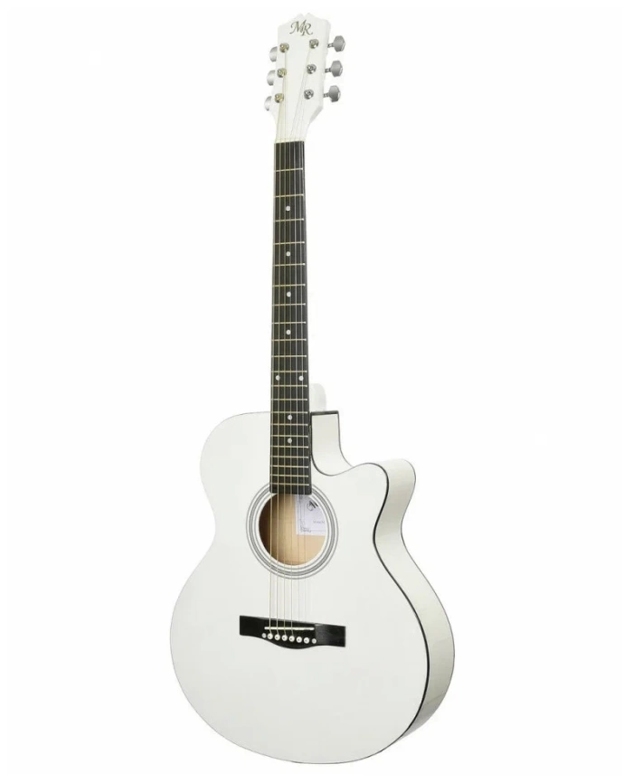 Акустическая гитара MARTIN ROMAS MR-440 WH белый с вырезом фото 1