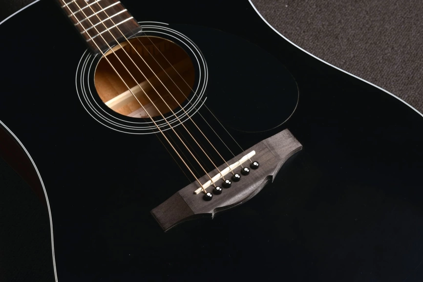 Акустическая гитара KEPMA EDC Black черный глянцевый фото 4
