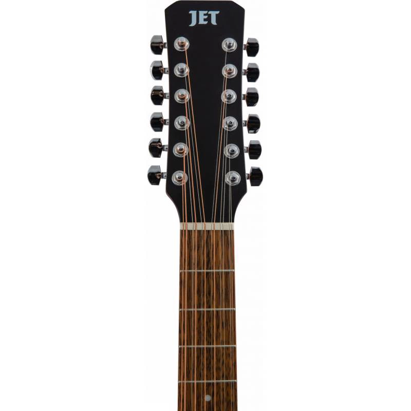 Акустическая 12 стр.гитара JET JD-255/12 OP натуральный фото 6