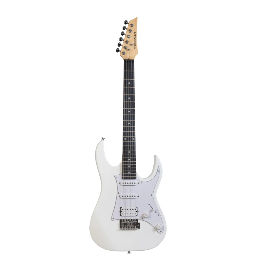 Электрогитара ROCKDALE AKIRA HSS SNOW WHITE цвет белый фото 1