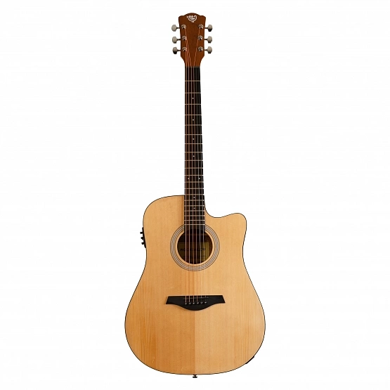 Электроакустическая  гитара ROCKDALE AURORA D3-E GLOSS C NAT натуральный,глянцевое покрытие фото 1