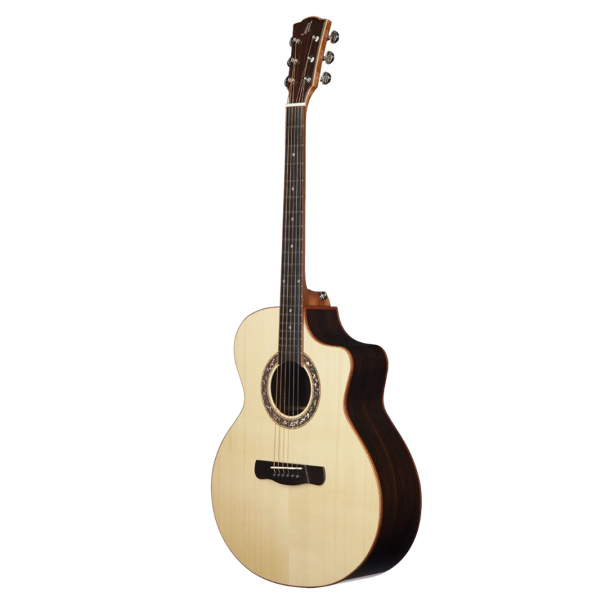 Акустическая гитара MERIDAEXTREME E1FCS с чехлом фото 2