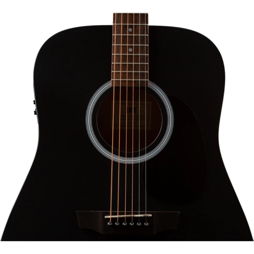 Электроакустическая гитара JET JDE-255 BKS черный фото 8