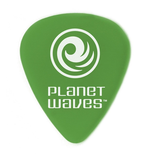 Медиатор PLANET WAVES серии DURALIN WIDE MEDIUM зеленый (0,85мм) фото 1