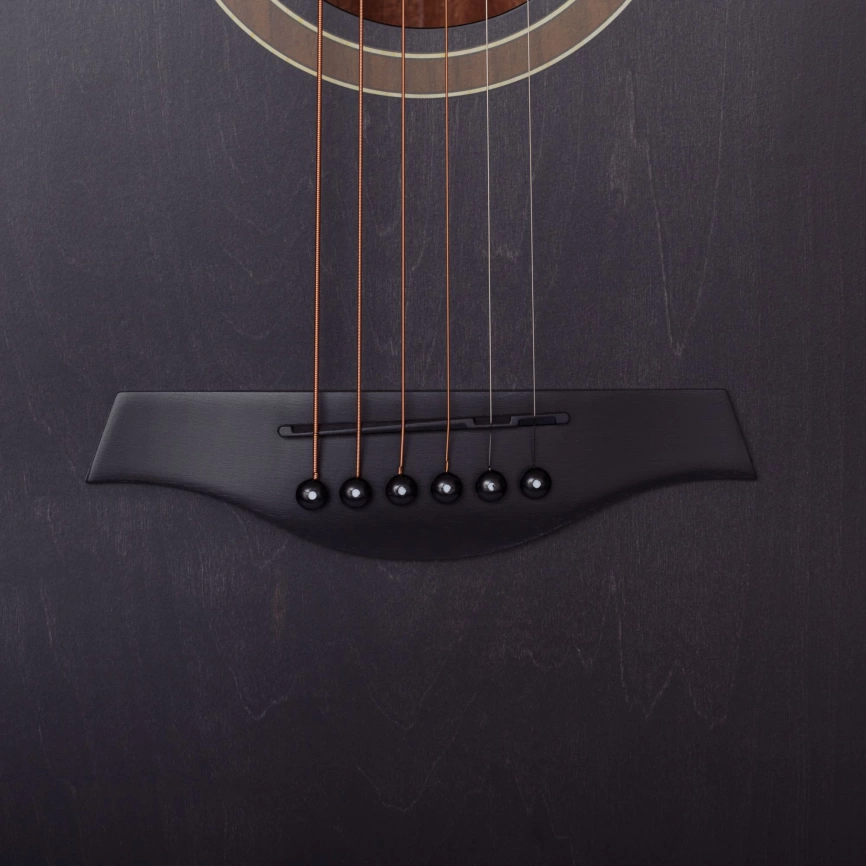 Акустическая гитара ROCKDALE AURORA D1 BK полупрозрачный черный         фото 5