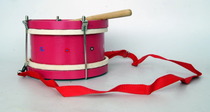 Барабан детский LUTNER FLT-KTYG-1A розовый с палочками фото 5