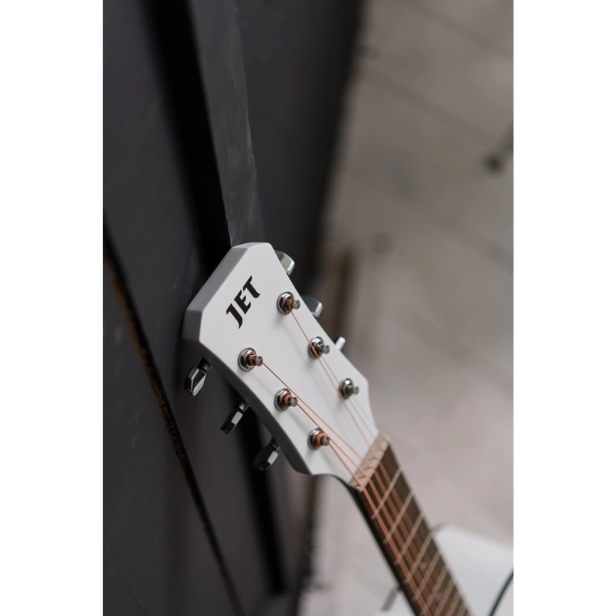 Акустическая гитара JET JD-257 WHS белый фото 7