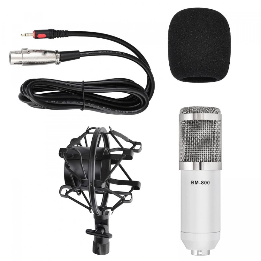 Студийный микрофон FZONE BM-800 WH фото 2