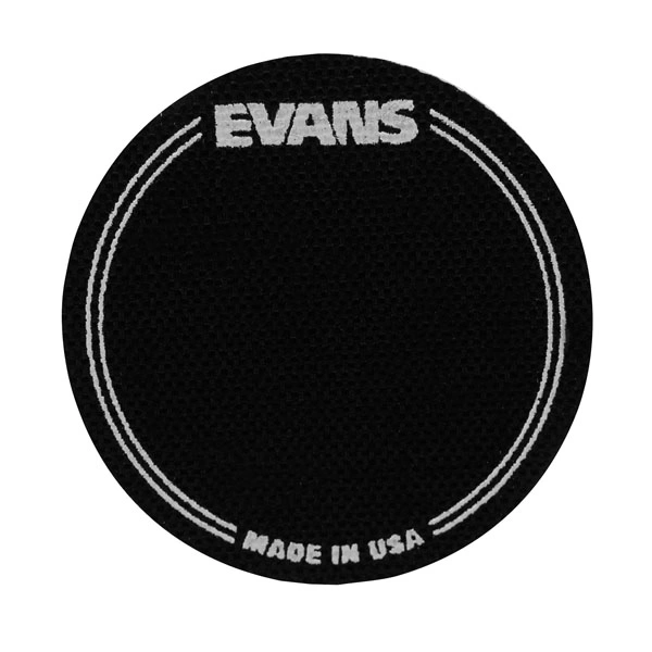 Наклейка EQPB1 EVANS на рабочий пластик бас барабана круглая черная (комплект 2шт.) фото 1