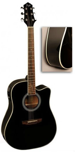 Электроакустическая гитара FLIGHT AD-200 CEQ BK фото 2