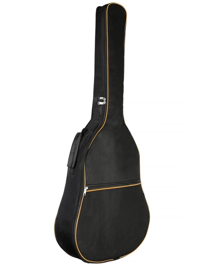 Чехол для акустической гитары (12 стр.) TUTTI ГА-1 (кант оранжевый) цвет черный фото 1