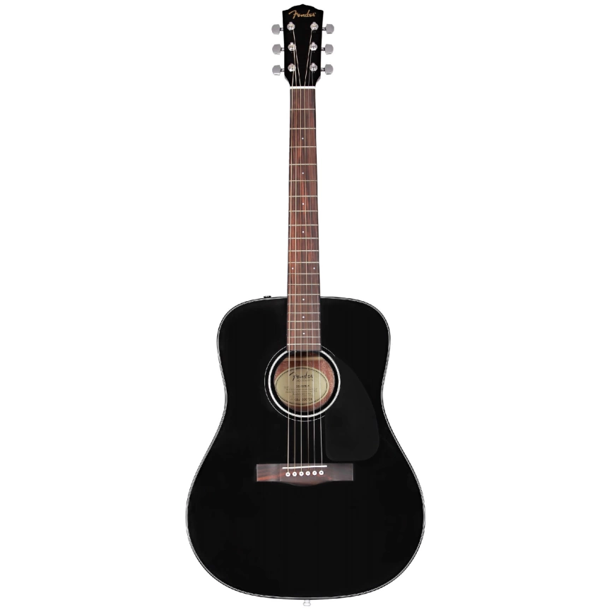 Акустическая гитара FENDER CD-60 DREAD V3 DS BLK WN черный фото 1
