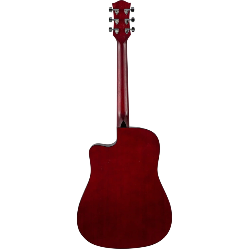 Акустическая гитара FLIGHT D-155C MAH RD красный фото 4